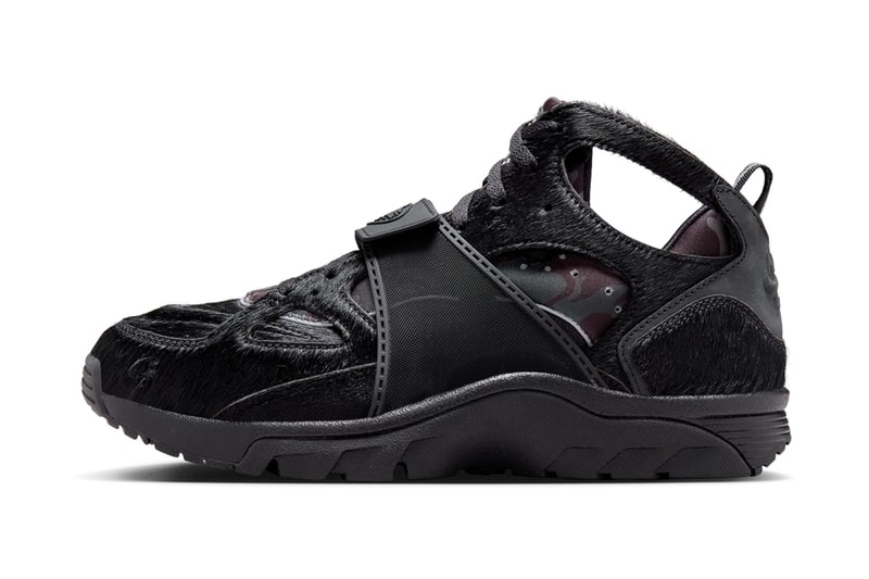 The Corteiz x Nike Air Trainer Huarache “Onyx” Is Available Now