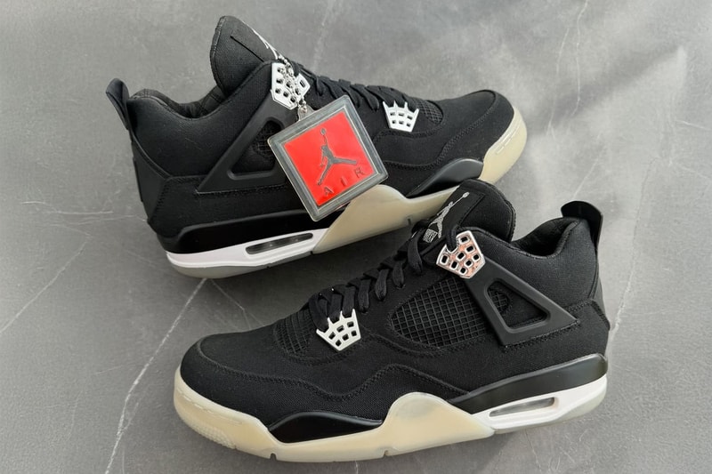 A Closer Look At the Eminem x Carhartt x Air Jordan 4 “Black Chrome”