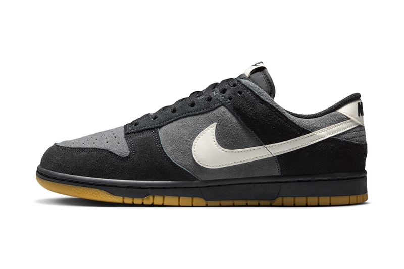 Nike Builds The Dunk Low “Black Gray Gum” With Suede Uppers - Dope Dispatch