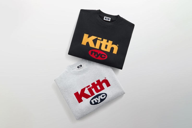 Kith Debuts Embroidered Nimbus Logo on the Nelson Crewneck