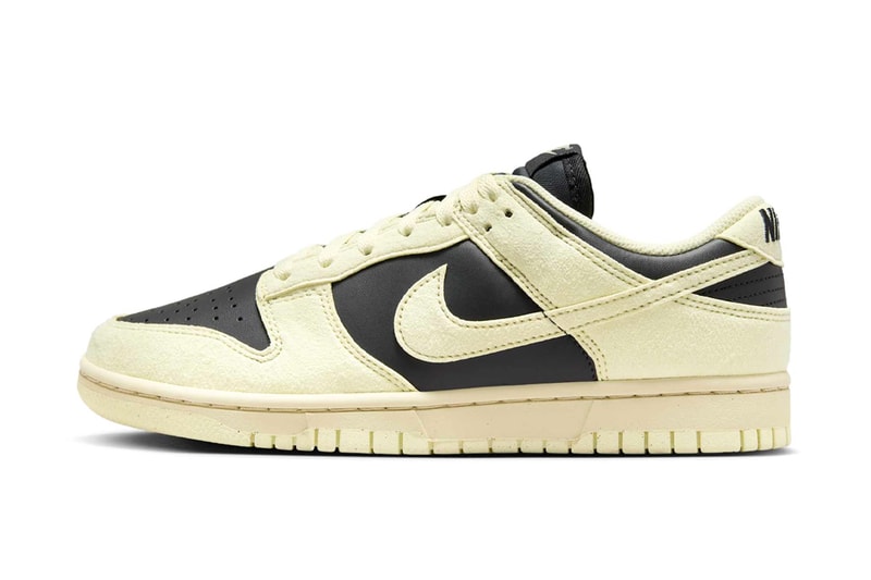 Nike Adds Suede Overlays to the Dunk Low “Coconut Milk/Black”