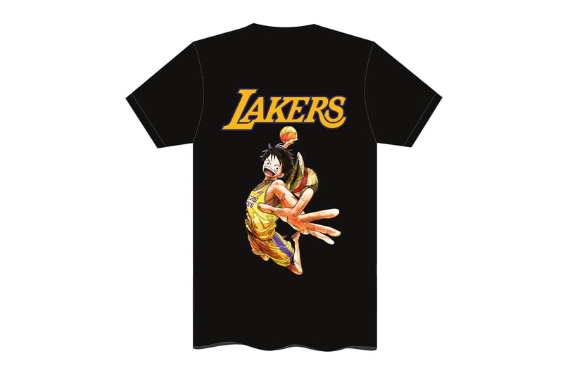 Los Angeles Lakers Team Up With ‘One Piece’ for Limited-Edition Collaborative T-Shirt