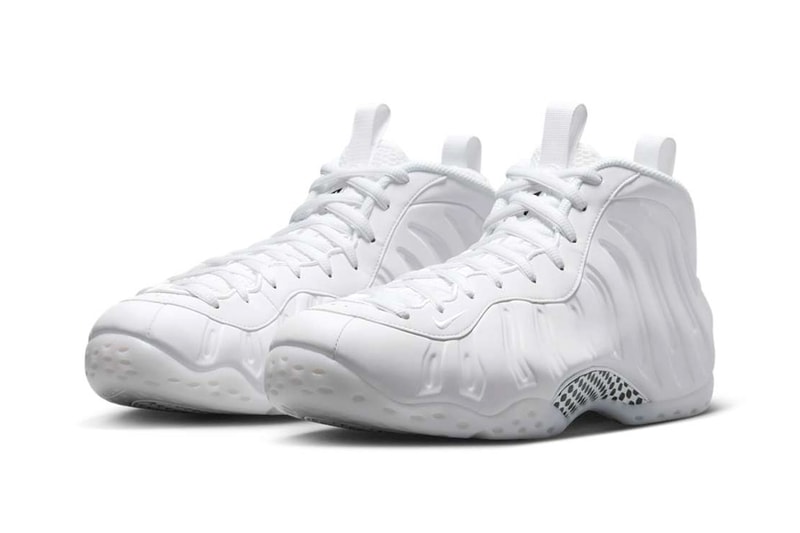 Nike Air Foamposite One Drops Clean “Triple White” Colorway