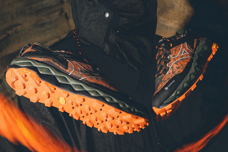 Maharishi and Mizuno Debut “Pointilist” Camo With Wave Mujin 10 GTX