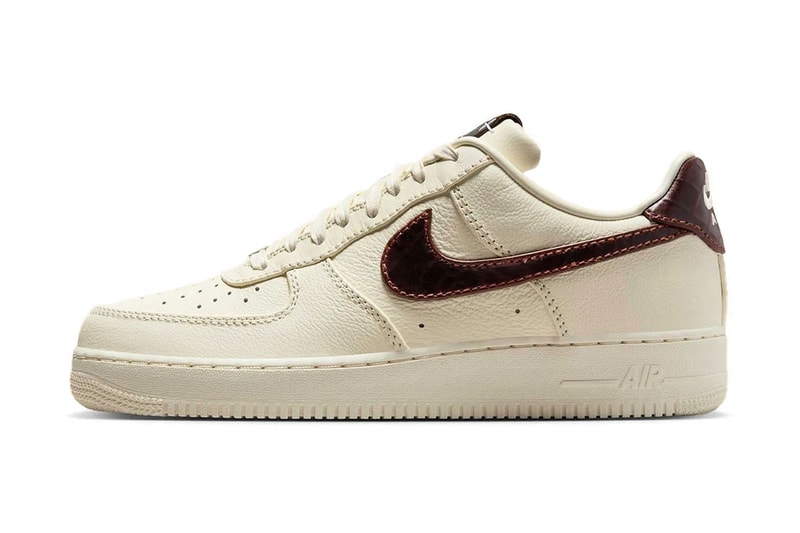 Nike Fits the Air Force 1 Low “Sail Brown” With Patent Leather