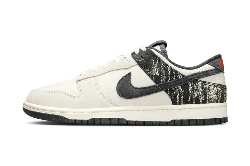 Nike Dunk Low Surfaces With Distressed Off-Noir Panels