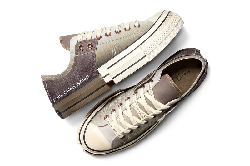 Official Look at the Converse x Feng Chen Wang 2-In-1 Chuck 70 “Brown/Egret/Black”