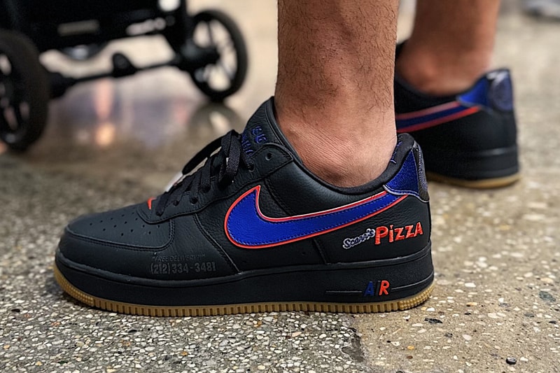 First Look at the Scarr’s Pizza x Nike Air Force 1 Low in Black