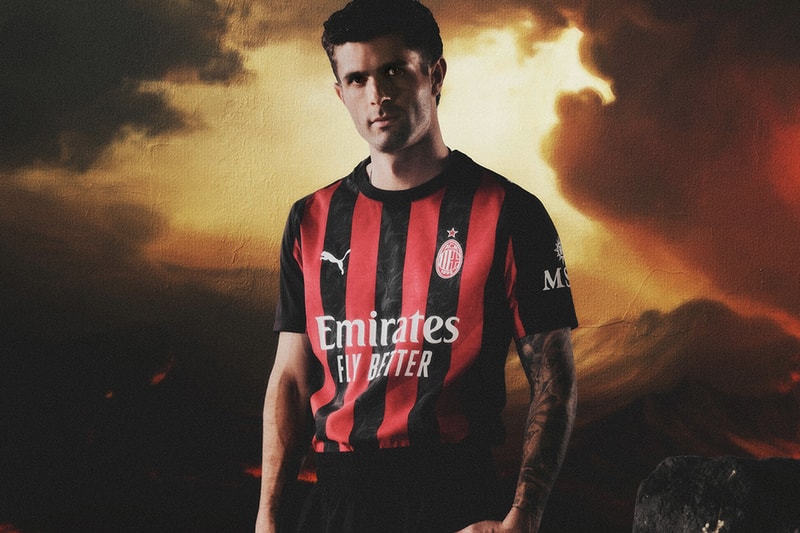 PUMA’s AC Milan 2025/26 Home Kit Honors Heritage With Flame-Adorned Stripes