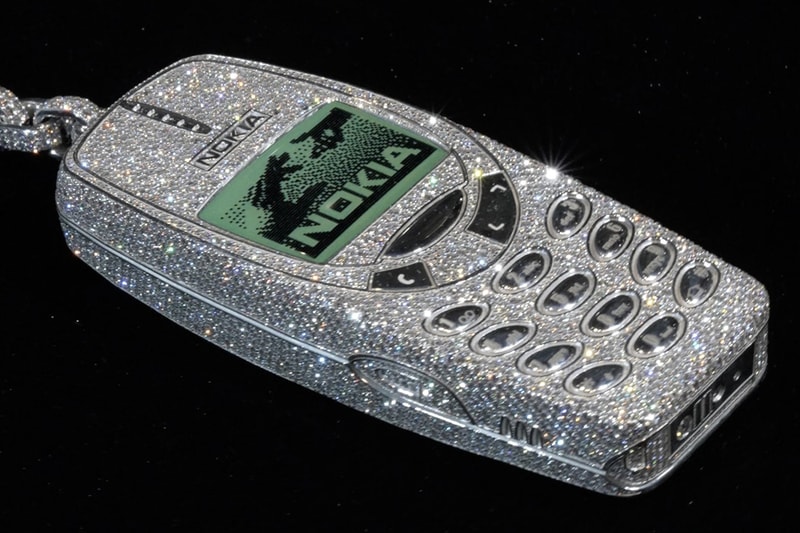 Closer Look at Alex Moss NY’s Iced-Out ‘SSS4U’ and Nokia Phone Chain For Drake
