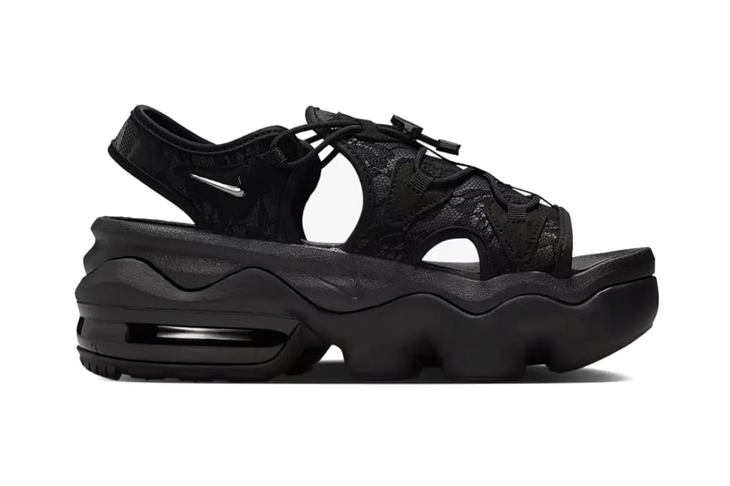 The Nike Air Max Koko Sandal Surfaces In “Black Metallic Silver”