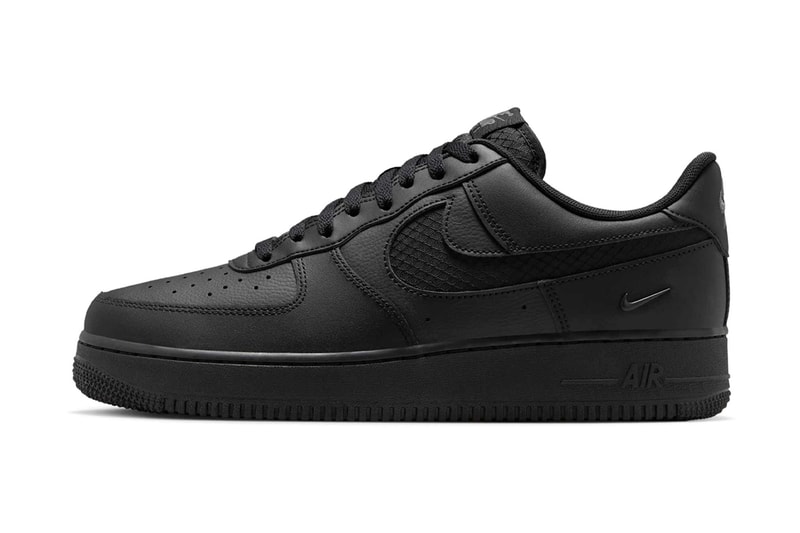 Nike Air Force 1 Low Is Sleek in “Triple Black Ripstop”