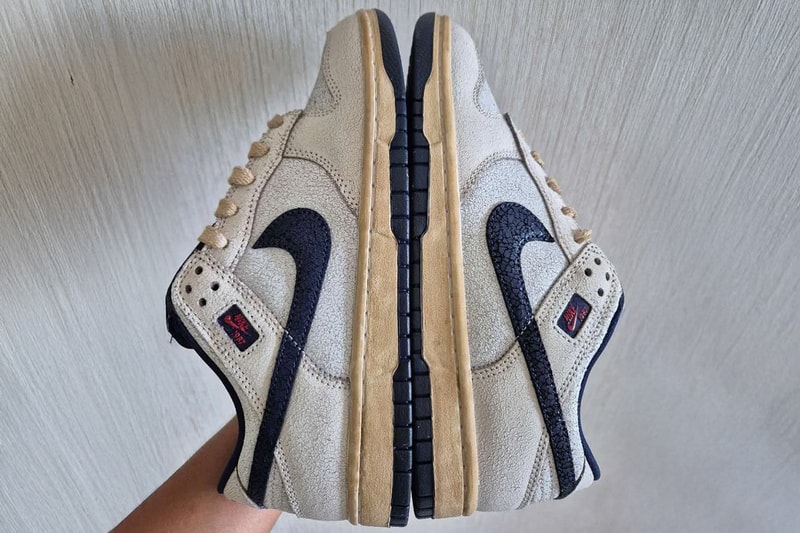 Take a First Look at the ‘Stranger Things’ x Nike Dunk Low in “Phantom/Midnight Navy”