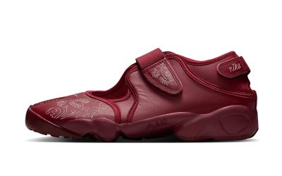 Nike Fits the Air Rift “Botanical/Team Red” With Elegant Floral Embroidery