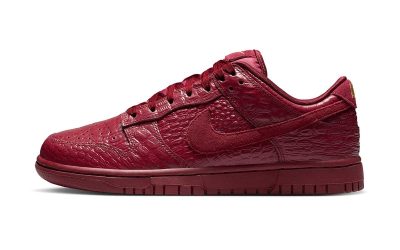 Nike Wraps the Dunk Low in “Team Red Croc”