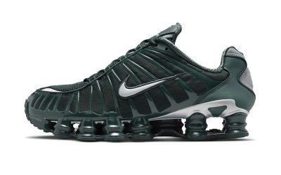 The Nike Shox TL Receives a Dark Green “Seaweed” Treatment