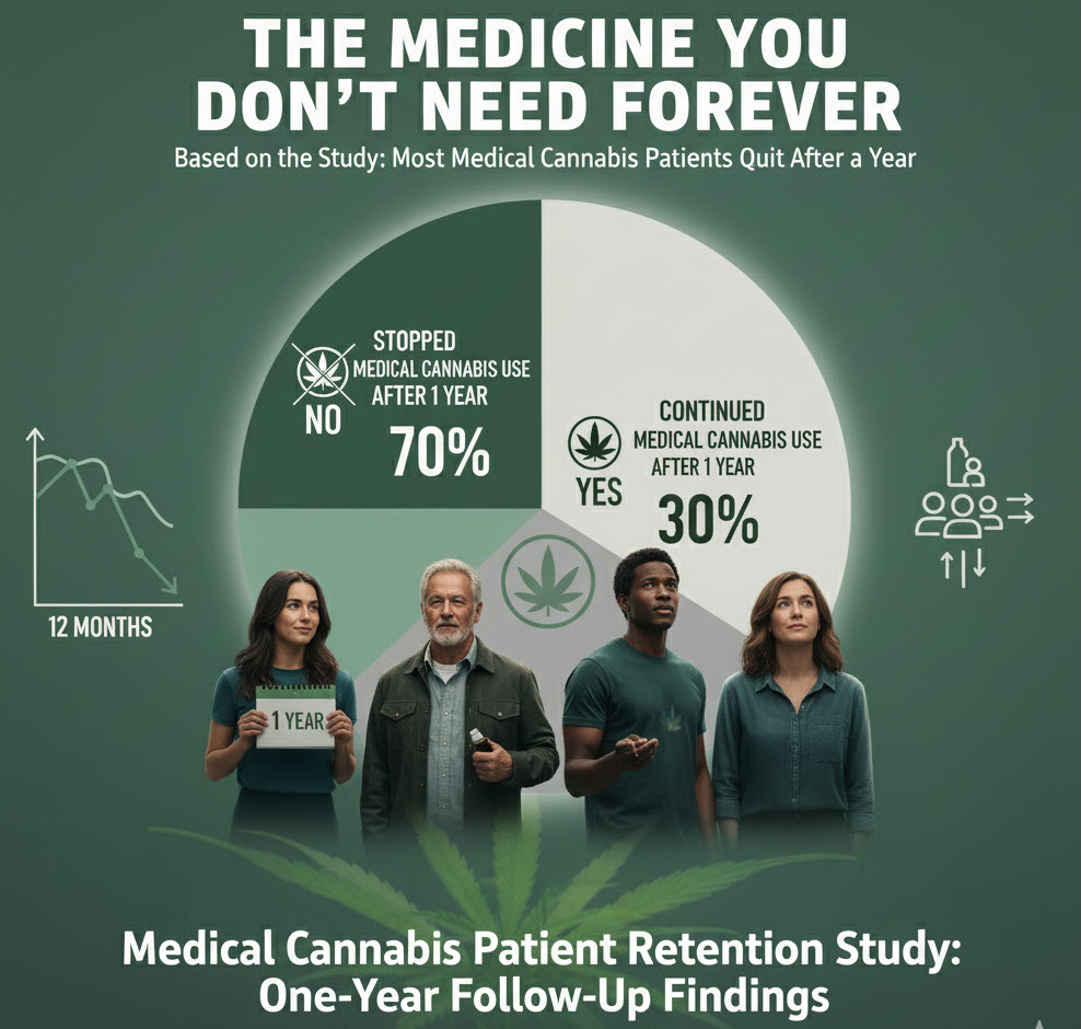 Most Medical Cannabis Patients Quit After a Year Study Finds: The Medicine You Don’t Need Forever
