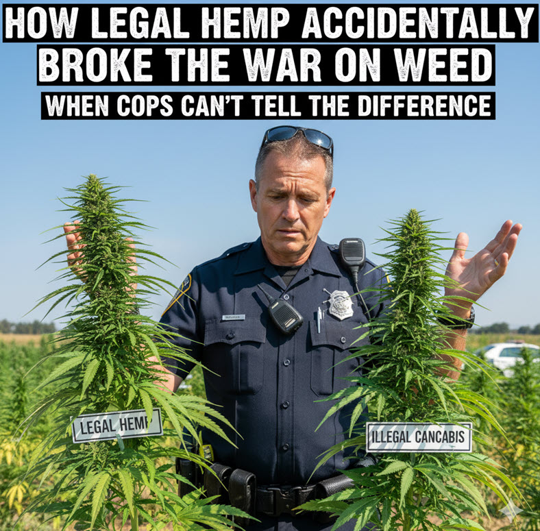 How Legal Hemp Accidentally Broke the War on Weed: When Cops Can’t Tell the Difference