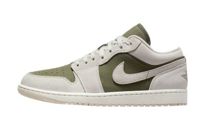 Official Look at the Air Jordan 1 Low “Medium Olive/Sail”