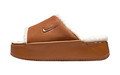 The Nike Calm Elevation Slide “Light British Tan” Receives Fur Interiors