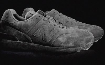 Stone Island x New Balance Debut 574 Ghost Sneaker in an All-Suede Treatment