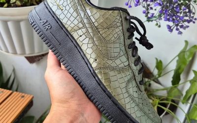 First Look at the Nike Air Force 1 Low “Morse Code Croc Skin”