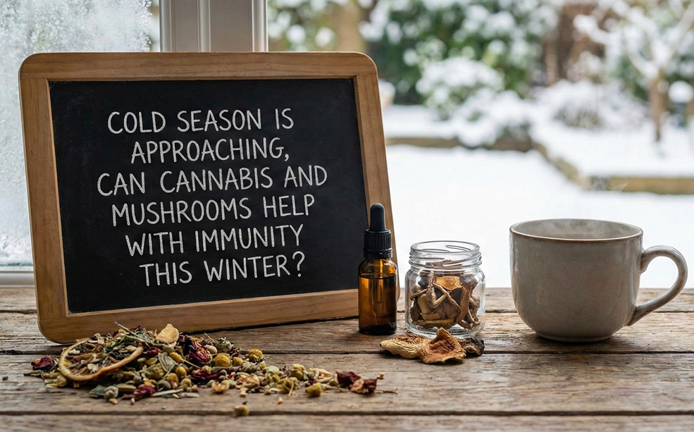 Cold Season is Approaching, Can Cannabis and Mushrooms Help with Immunity This Winter?