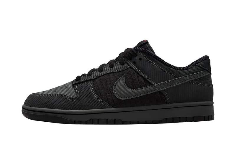 Nike Gives the Dunk Low a Winter “Black Corduroy” Makeover