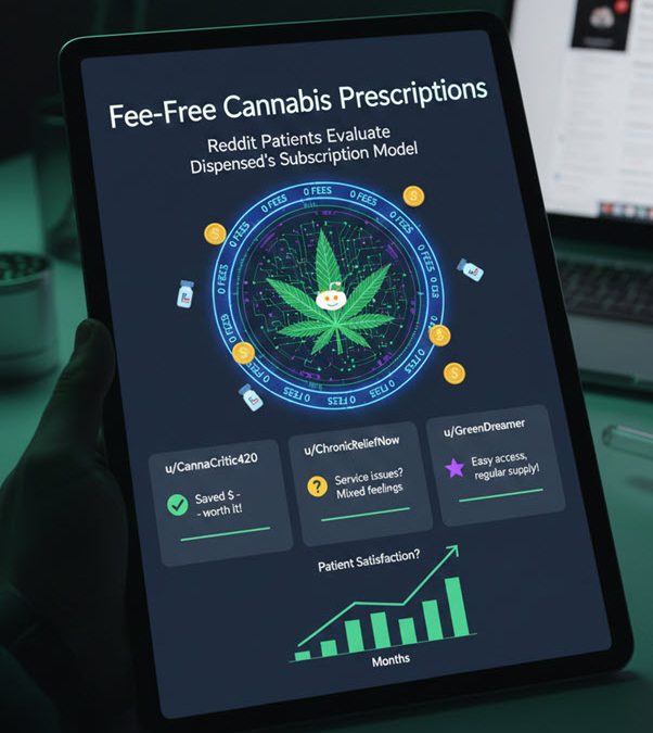 Fee-Free Cannabis Prescriptions: Reddit Patients Evaluate Dispensed’s Subscription Model