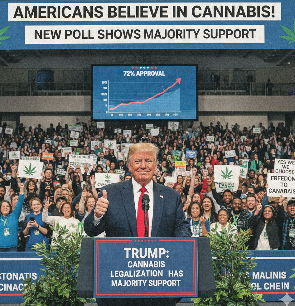 Trump Gets Americans Believing in Cannabis? – New Poll Shows Cannabis Legalization Has Majority Support