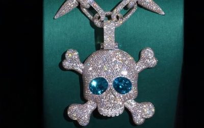 Alex Moss NY Delivers Custom Diamond-Encrusted Skull Chain for North West