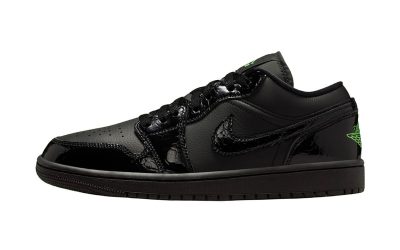 Official Images of the Air Jordan 1 Low “Black/Scream Green”