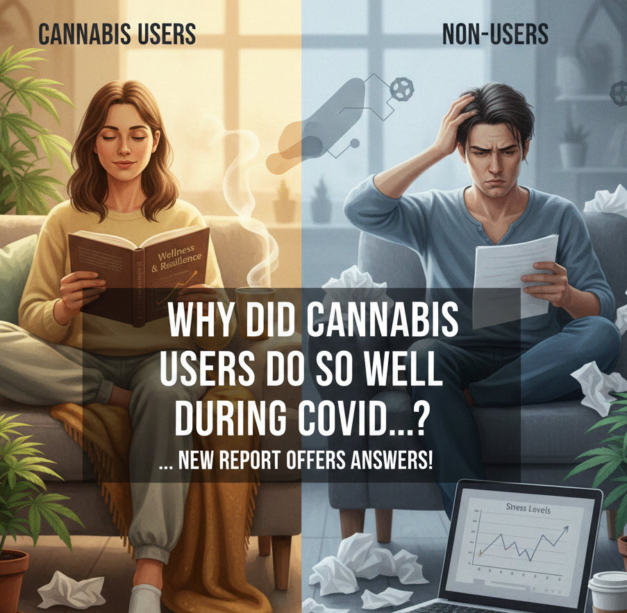 Why Did Cannabis Users Do So Well During COVID Compared to Non-Users? – New Report Offers Answers!