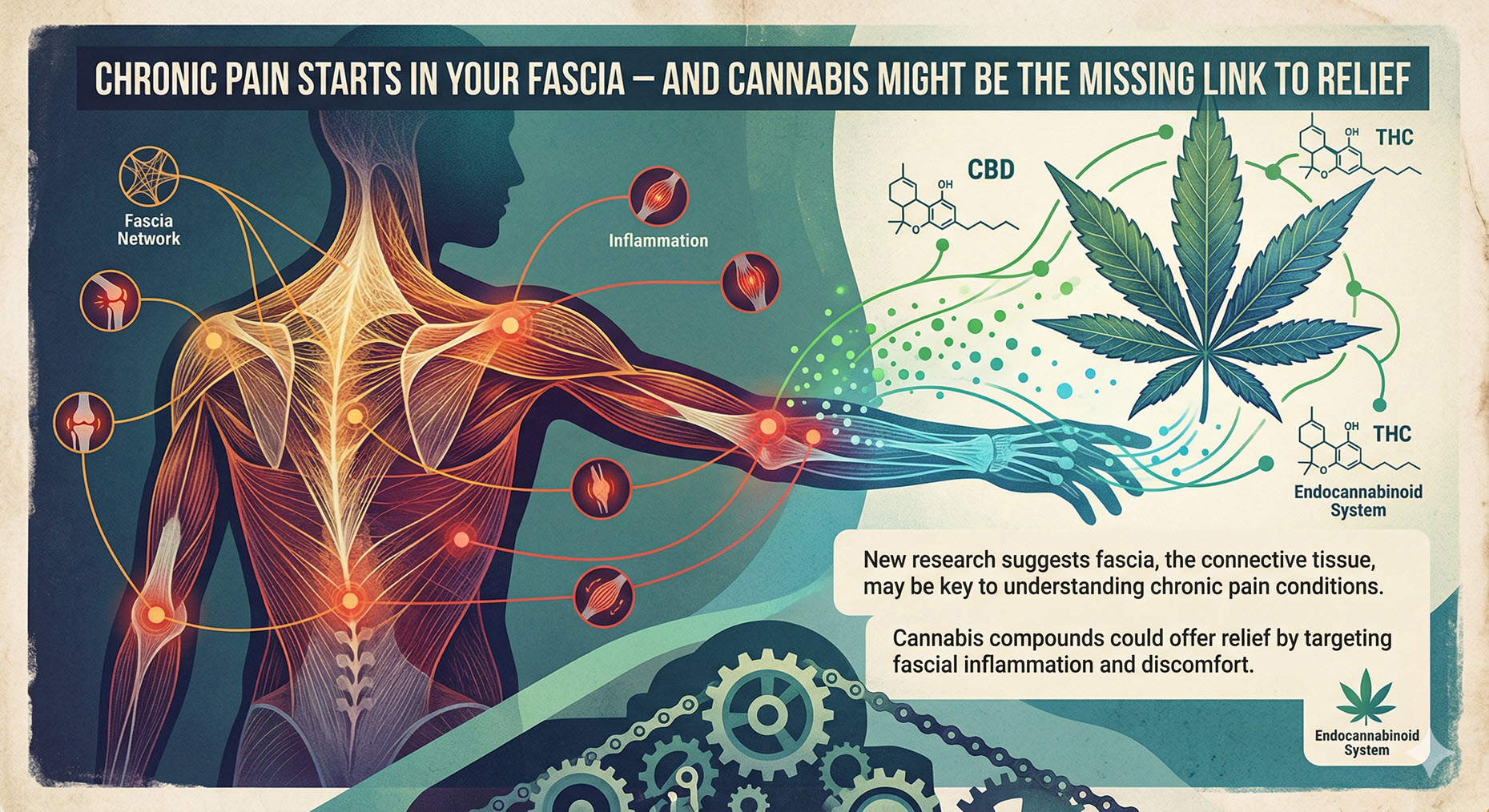 Chronic Pain Starts In Your Fascia – And Cannabis Might Be The Missing Link To Relief