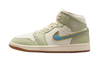 The Air Jordan 1 “Olive Aura” Pack Exudes Handcrafted Appeal