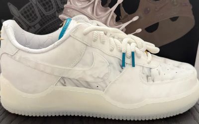 Lebron James and Nike Carve Out a Royal Air Force 1 Low “Marble”