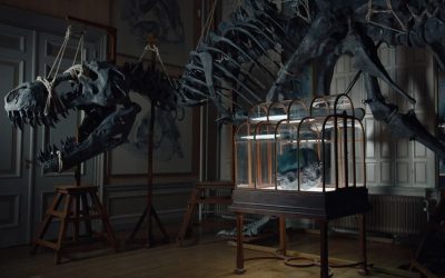 Enfin Levé’s T-Rex Leather Handbag Fuses Fossils and Tech