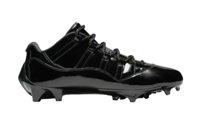 Jordan Brand Readies the Air Jordan 11 Low TD Cleat “Black Patent” for the Gridiron