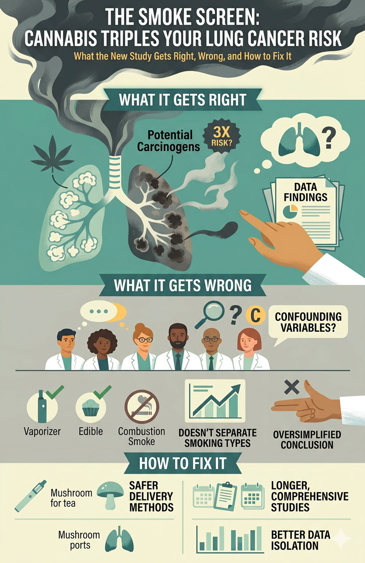 The Smoke Screen : Cannabis Triples Your Lung Cancer Risk – What the New Study Gets Right, Wrong, and How to Fix It
