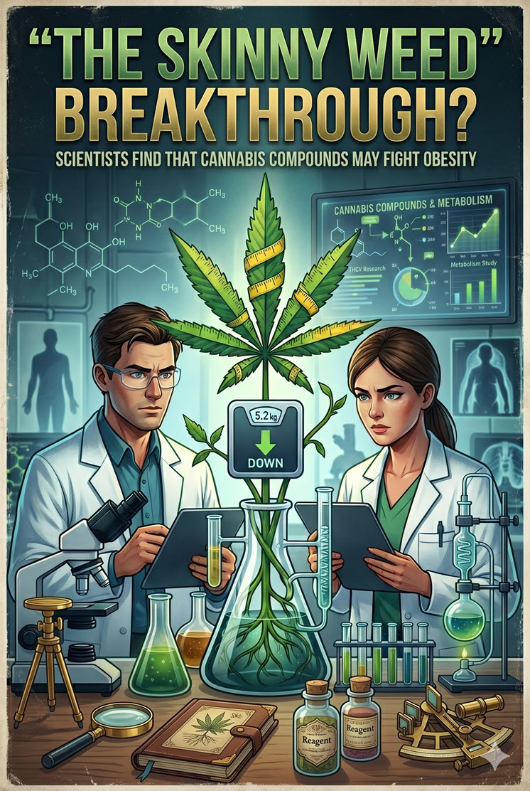 The “Skinny Weed” Breakthrough? Scientists Find That Cannabis Compounds May Fight Obesity