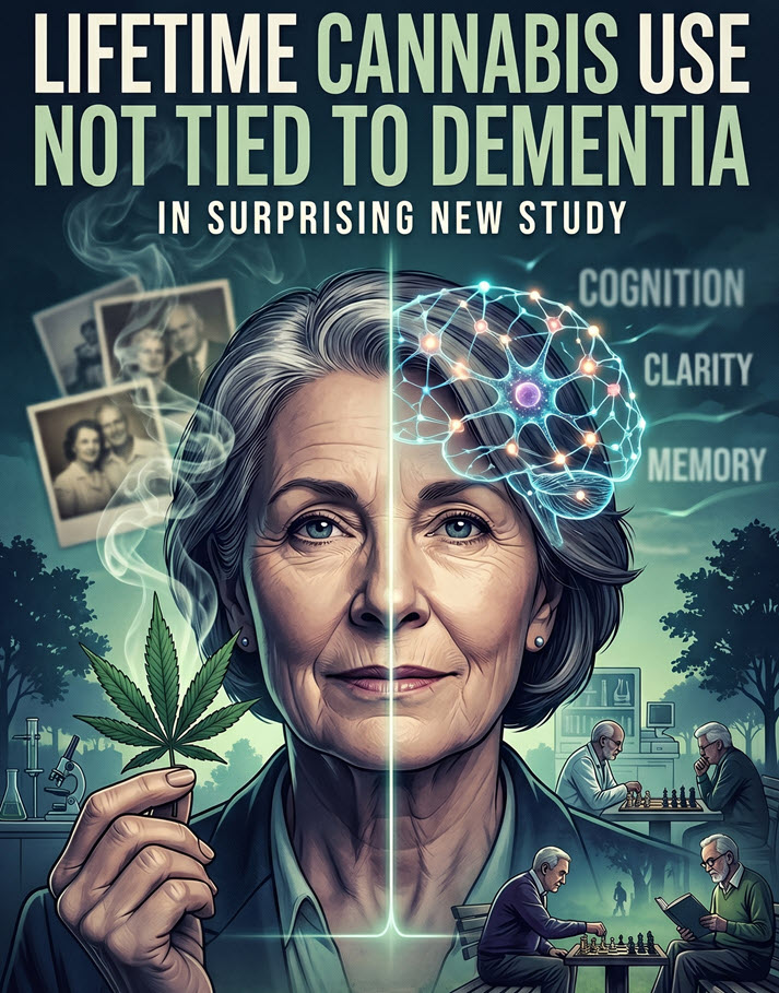 Lifetime Cannabis Use Not Tied To Dementia In Surprising New Study