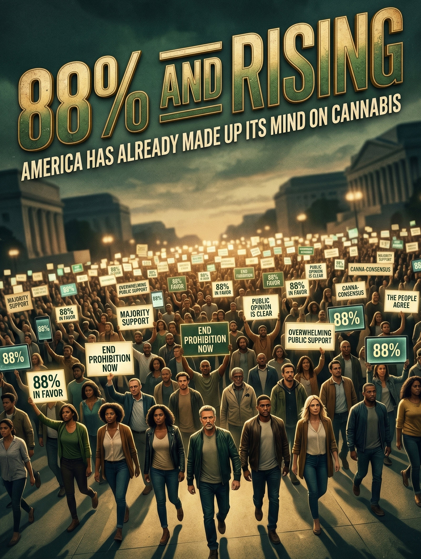 88% and Rising: America Has Already Made Up Its Mind on Cannabis Legalization