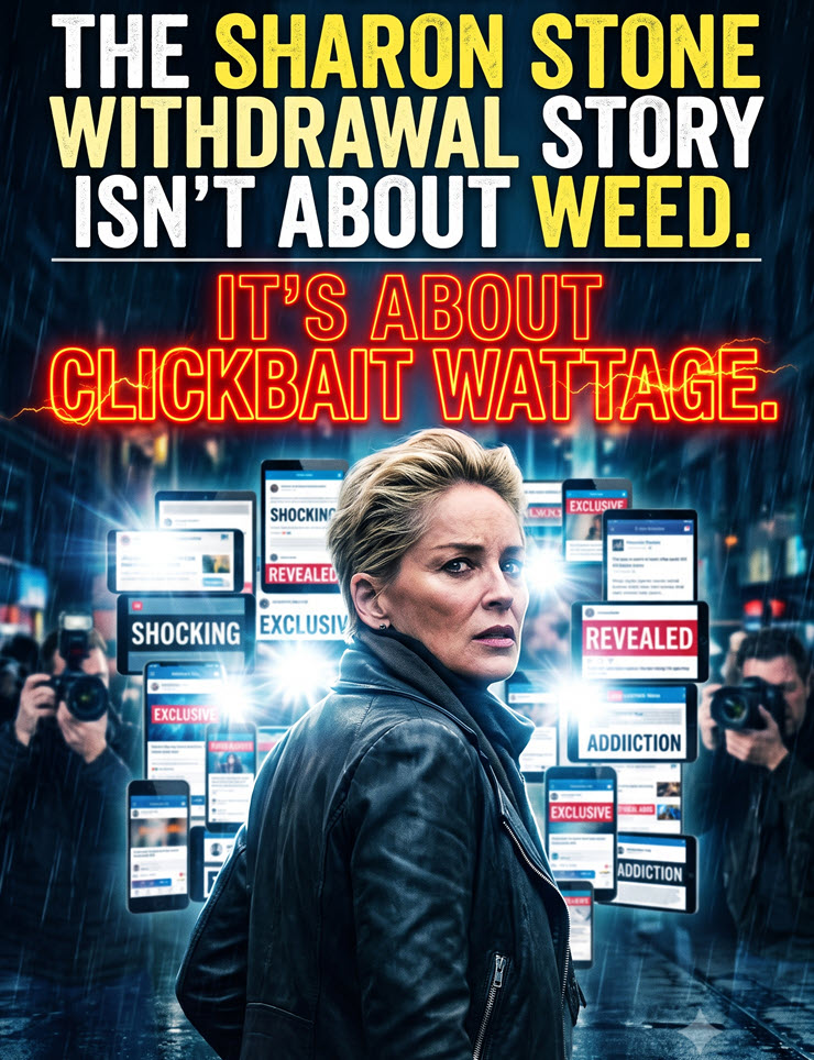 The Sharon Stone Withdrawal Story Isn’t About Weed, It’s About Clickbait Wattage