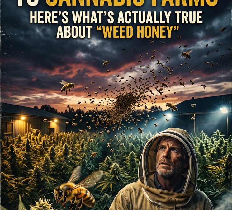Bees Are Flocking to Cannabis Farms, Here’s What’s Actually True About ‘Weed Honey.’