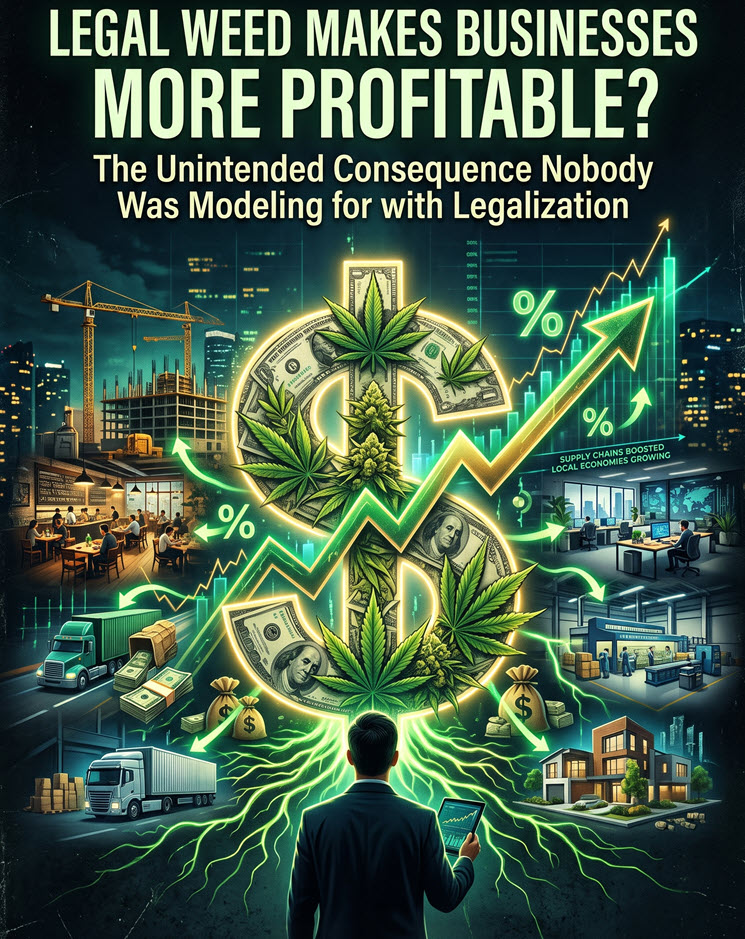 Legal Weed Makes Businesses More Profitable? The Unintended Consequence Nobody Was Modeling for with Legalization