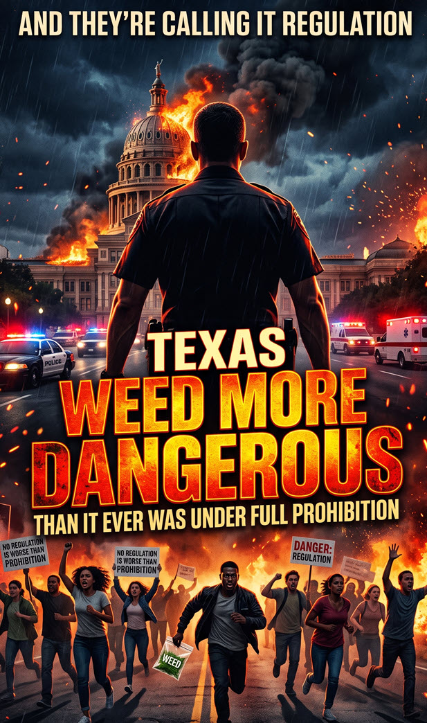 Texas Just Made Weed More Dangerous Than It Ever Was Under Full Prohibition — And They’re Calling It Regulation