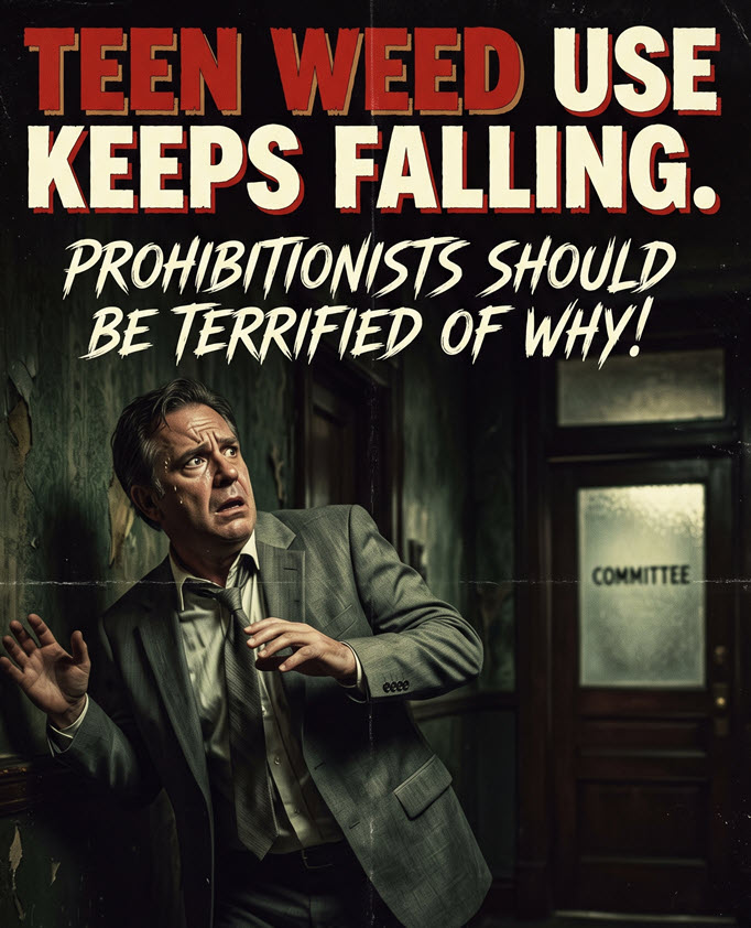 Teen Weed Use Keeps Falling, Prohibitionists Should Be Terrified of Why!