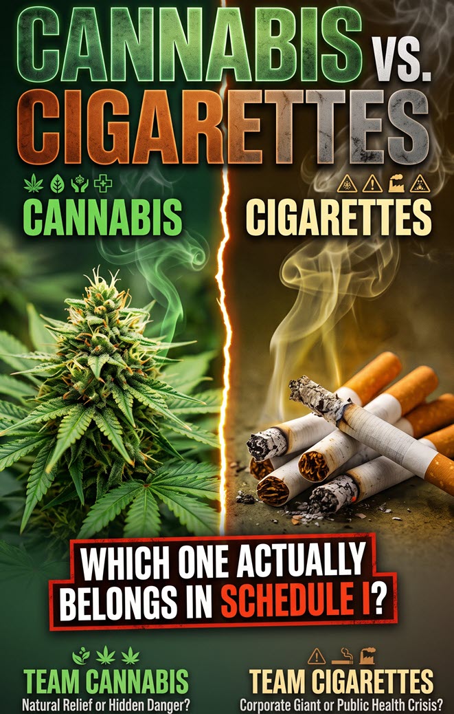 Cannabis vs. Cigarettes: Which One Actually Belongs in Schedule I?