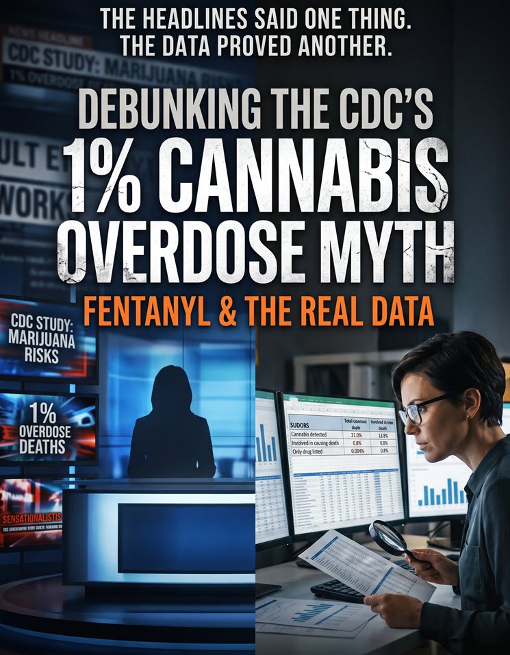 Debunking the CDC’s 1% Cannabis Overdose Myth: Fentanyl & The Real Data
