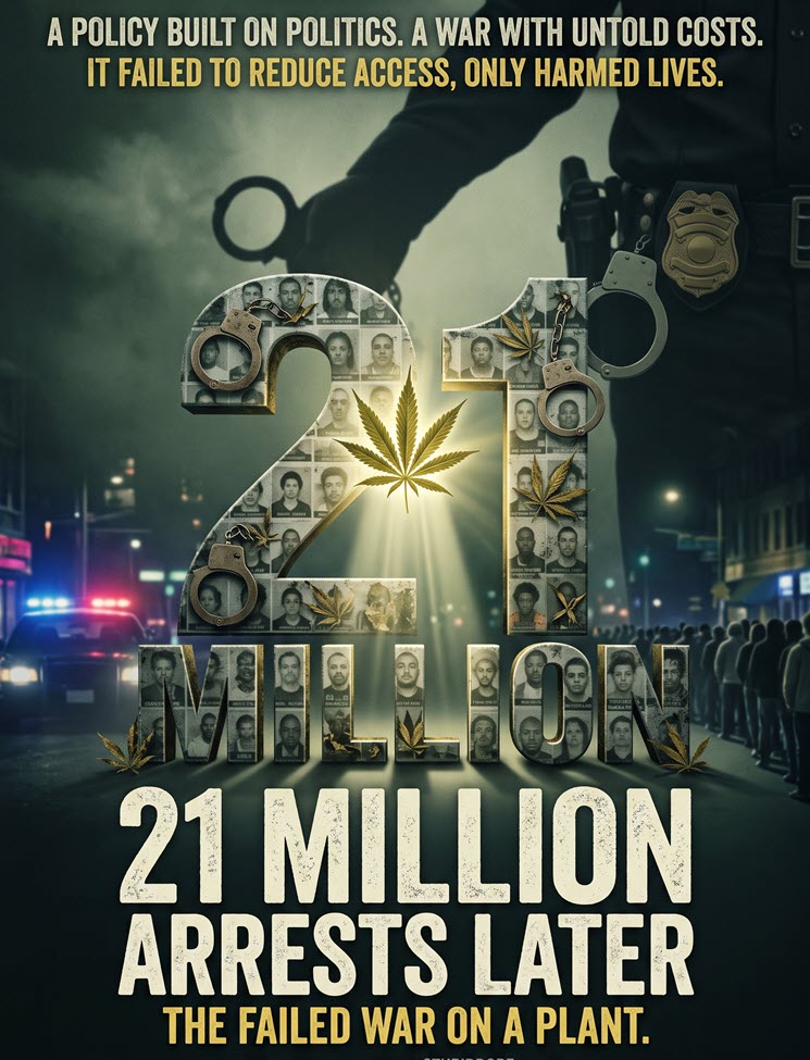 21 Million Marijuana Arrests: Why Cannabis Prohibition Failed in America